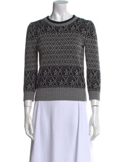 Pre-owned Marc Jacobs Wool Printed Sweater In Green