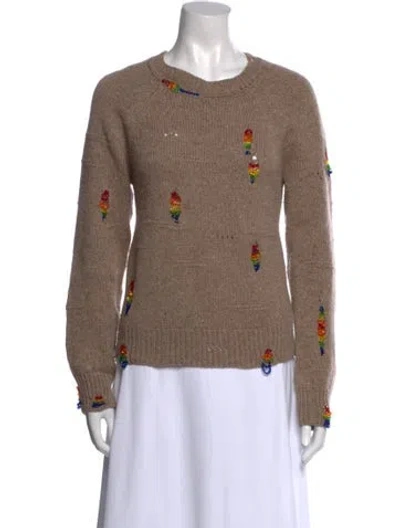 Pre-owned Marc Jacobs Wool Printed Sweater In Neutral