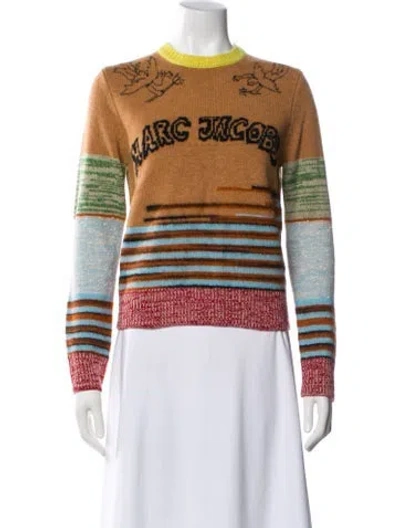 Pre-owned Marc Jacobs Wool Printed Sweater W/ Tags In Multi