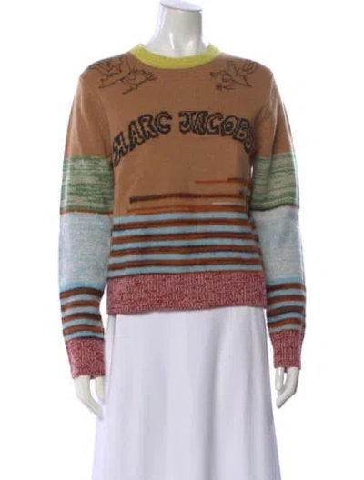 Pre-owned Marc Jacobs Wool Printed Sweater W/ Tags In Multi