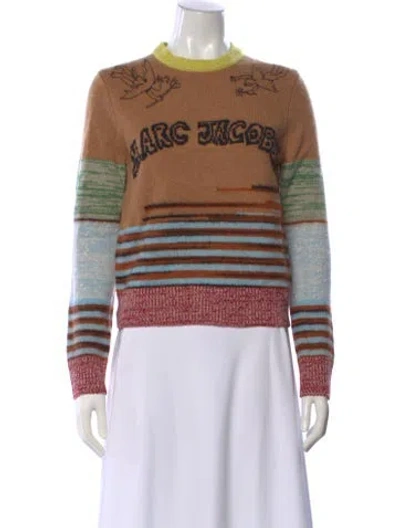 Pre-owned Marc Jacobs Wool Printed Sweater W/ Tags In Multi
