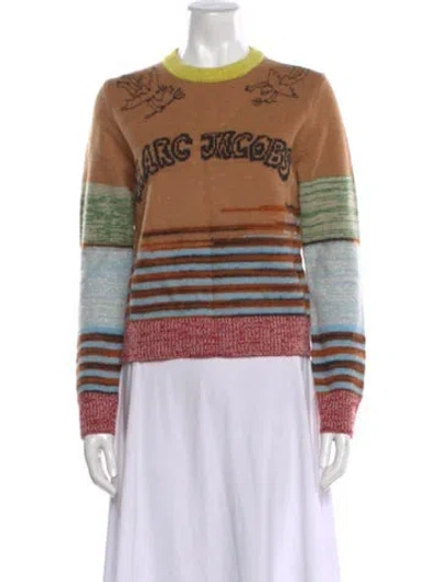 Pre-owned Marc Jacobs Wool Printed Sweater W/ Tags In Multi