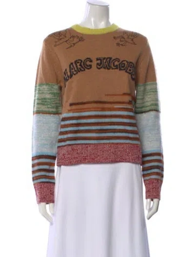 Pre-owned Marc Jacobs Wool Printed Sweater W/ Tags In Multi