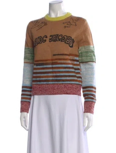 Pre-owned Marc Jacobs Wool Printed Sweater W/ Tags In Multi