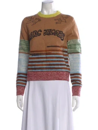 Pre-owned Marc Jacobs Wool Printed Sweater W/ Tags In Multi