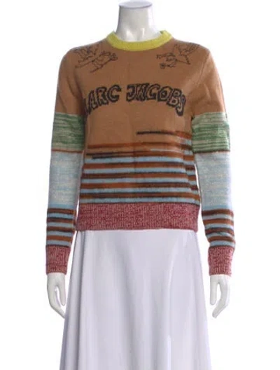 Pre-owned Marc Jacobs Wool Printed Sweater W/ Tags In Multi