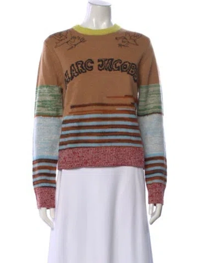 Pre-owned Marc Jacobs Wool Printed Sweater W/ Tags In Neutral