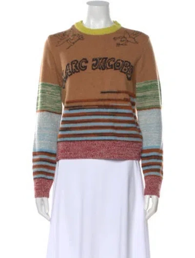 Pre-owned Marc Jacobs Wool Printed Sweater W/ Tags In Neutral