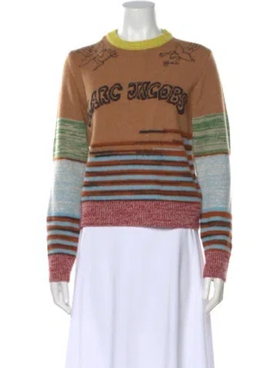 Pre-owned Marc Jacobs Wool Printed Sweater W/ Tags In Neutral
