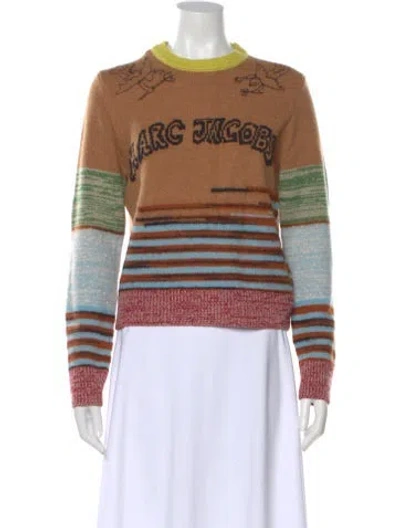 Pre-owned Marc Jacobs Wool Printed Sweater W/ Tags In Neutral