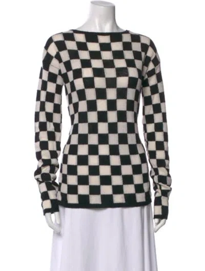 Pre-owned Marc Jacobs Wool Printed Sweater In White