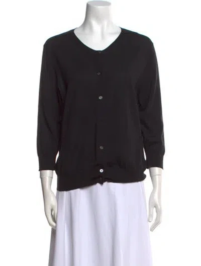 Pre-owned Marc Jacobs Wool Scoop Neck Sweater In Black