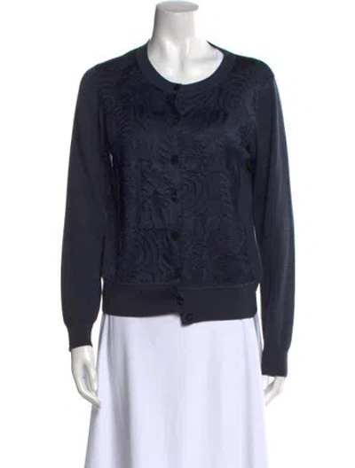 Pre-owned Marc Jacobs Wool Scoop Neck Sweater In Blue