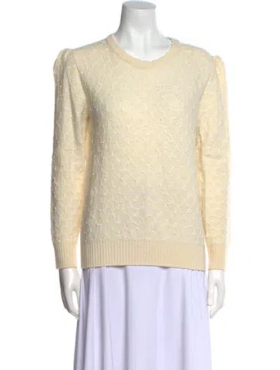 Pre-owned Marc Jacobs Wool Scoop Neck Sweater In Neutral