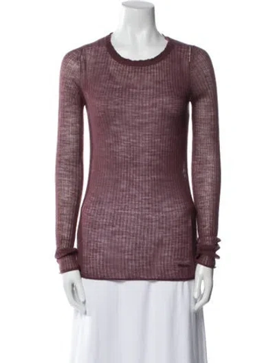 Pre-owned Marc Jacobs Wool Scoop Neck Sweater In Purple