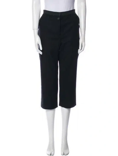 Pre-owned Marc Jacobs Wool Straight Leg Pants In Black