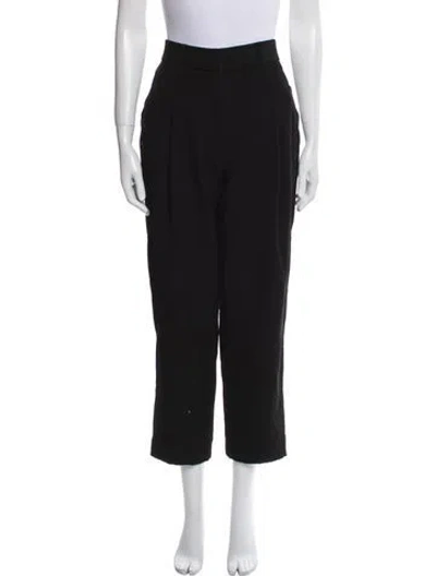 Pre-owned Marc Jacobs Wool Straight Leg Pants In Black