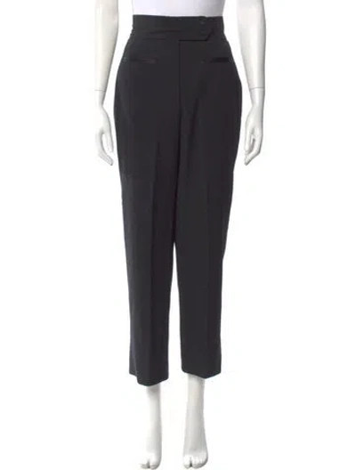 Pre-owned Marc Jacobs Wool Straight Leg Pants In Black