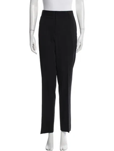 Pre-owned Marc Jacobs Wool Straight Leg Pants In Black