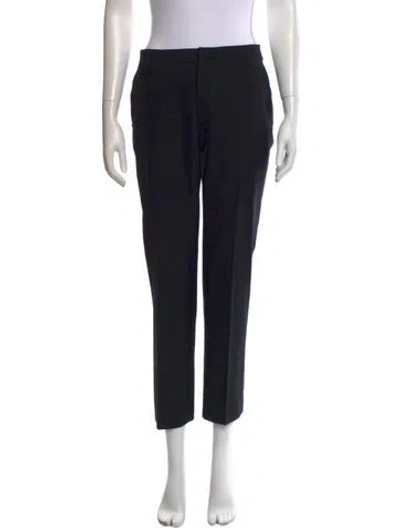 Pre-owned Marc Jacobs Wool Straight Leg Pants In Black