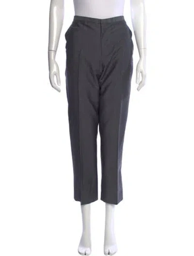 Pre-owned Marc Jacobs Wool Straight Leg Pants In Gray