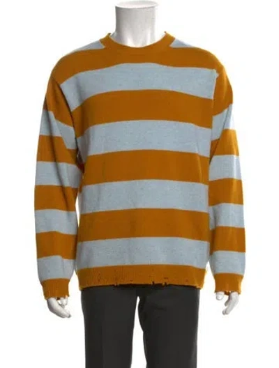 Pre-owned Marc Jacobs Wool Striped Pullover In Yellow