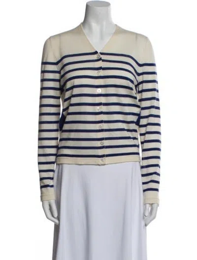 Pre-owned Marc Jacobs Wool Striped Sweater In Blue