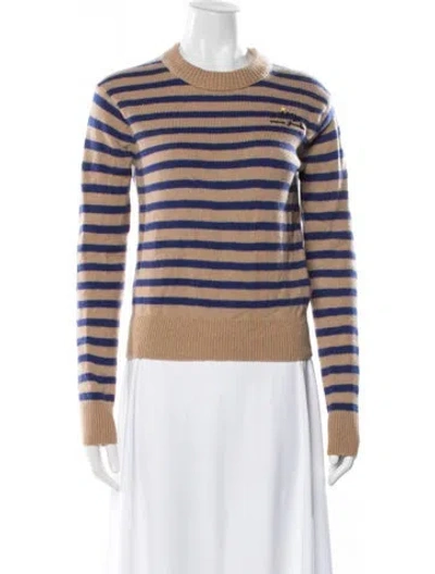 Pre-owned Marc Jacobs Wool Striped Sweater In Blue
