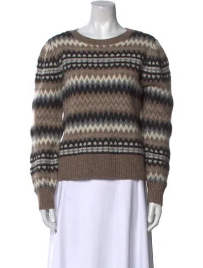 Pre-owned Marc Jacobs Wool Striped Sweater In Neutral