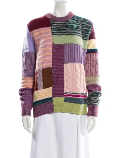 Pre-owned Marc Jacobs Wool Striped Sweater In Purple