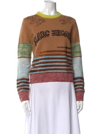 Pre-owned Marc Jacobs Wool Striped Sweater W/ Tags In Multi
