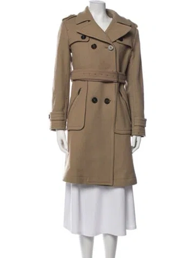 Pre-owned Marc Jacobs Wool Trench Coat In Brown
