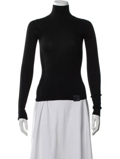 Pre-owned Marc Jacobs Wool Turtleneck Sweater In Black