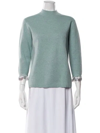 Pre-owned Marc Jacobs Wool Turtleneck Sweater In Blue