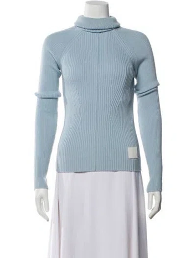 Pre-owned Marc Jacobs Wool Turtleneck Sweater In Blue