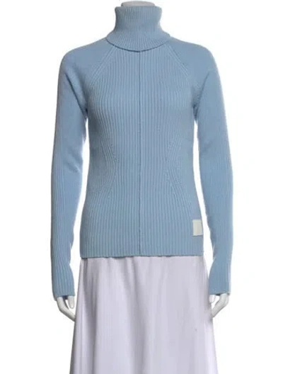 Pre-owned Marc Jacobs Wool Turtleneck Sweater In Blue