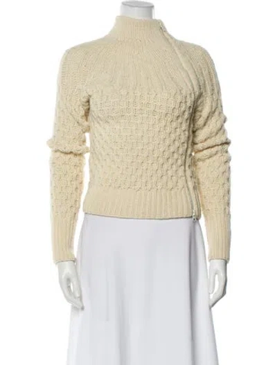 Pre-owned Marc Jacobs Wool Turtleneck Sweater In Neutral