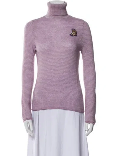 Pre-owned Marc Jacobs Wool Turtleneck Sweater In Purple