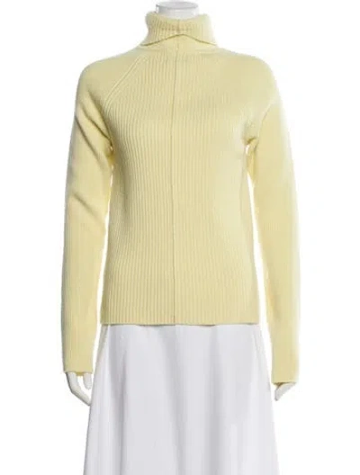 Pre-owned Marc Jacobs Wool Turtleneck Sweater In Yellow