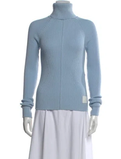 Pre-owned Marc Jacobs Wool Turtleneck Top In Blue