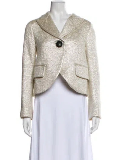 Pre-owned Marc Jacobs Wool Tweed Pattern Evening Jacket