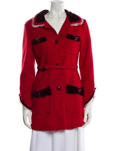 Pre-owned Marc Jacobs Wool Utility Jacket In Red