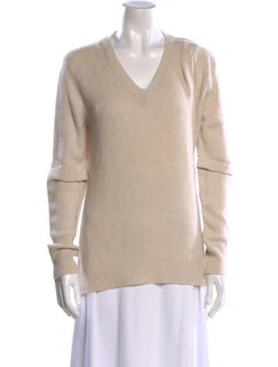 Pre-owned Marc Jacobs Wool V-neck Sweater In Brown