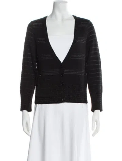 Pre-owned Marc Jacobs Wool V-neck Sweater In Gray