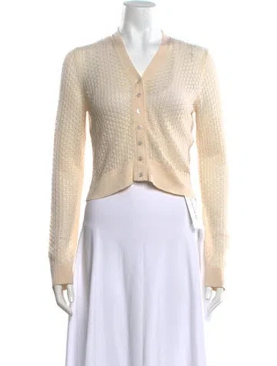 Pre-owned Marc Jacobs Wool V-neck Sweater In Neutrals