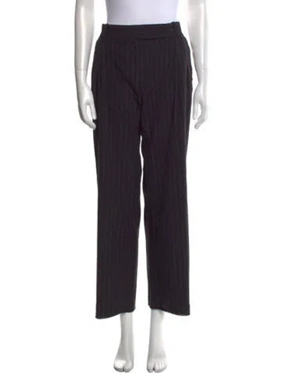 Pre-owned Marc Jacobs Wool Wide Leg Pants In Black