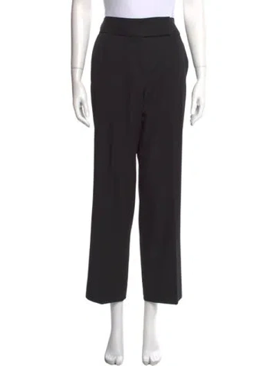 Pre-owned Marc Jacobs Wool Wide Leg Pants In Black