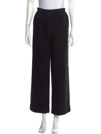 Pre-owned Marc Jacobs Wool Wide Leg Pants In Black