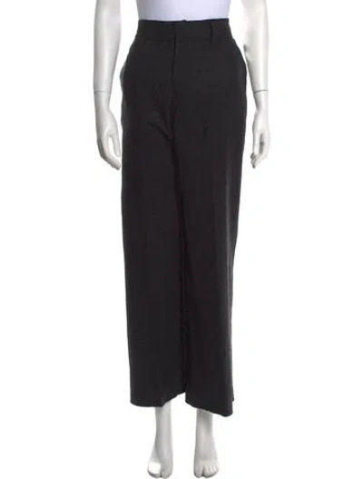 Pre-owned Marc Jacobs Wool Wide Leg Pants In Gray