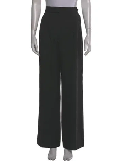 Pre-owned Marc Jacobs Wool Wide Leg Pants In Gray